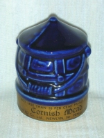 Cobalt Blue Lantern or Fire Bucket decanter