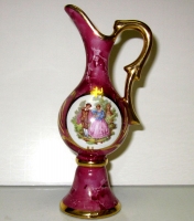 pitcher, with a decoration representing the paintingThe Meeting by Fragonard. 2