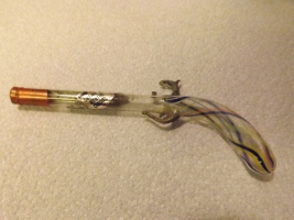 Manhattan Rifle hand blown glass miniature decanter