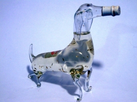 BLOWN GLASS BOLS DOG