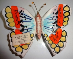 FAMOUS FIRSTS Miniature ceramic decanter bottle BUTTERFLY 5